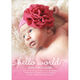 Pink Hello Photo Birth Announcements Image 4 of 6